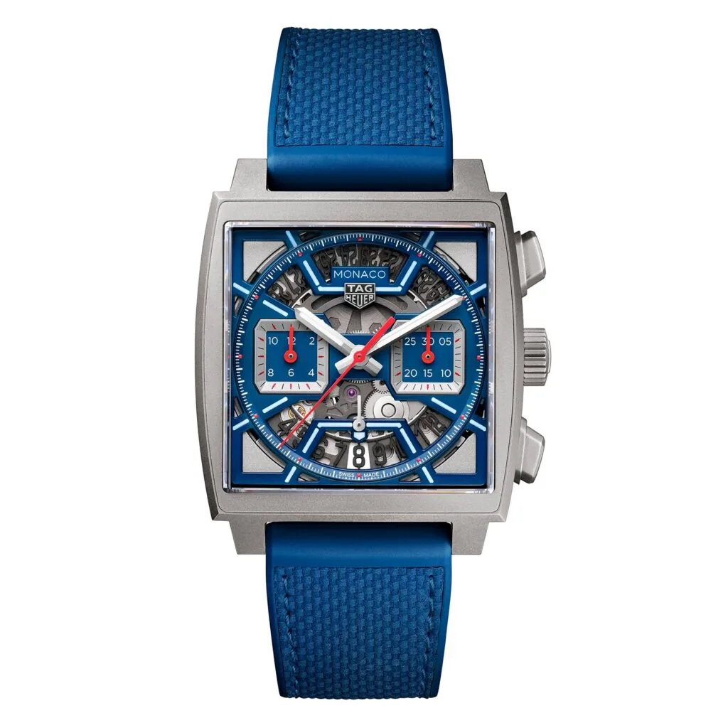 【7A Quality】TAG Heuer Monaco Chronograph 39mm Mens Watch Titanium Blue CBL2182.FT6235