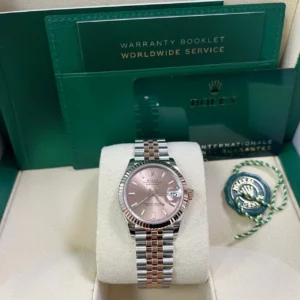 RLX Datejust m278271-0009/0010 Rose 31mm Dial Oyster Bracelet Watch