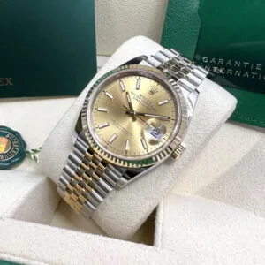 RLX Datejust 36mm 126233 Champagne Dial Jubilee Bracelet Watch