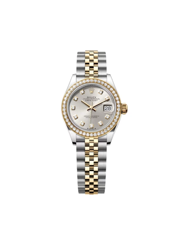 RLX Lady-Datejust 31mm 279383RBR Silver Diamond Dial Yellow Rolesor Oyster Bracelet