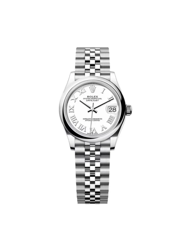 RLX Datejust m278240-0003/0004 31mm White Roman Domed Bezel Oyster Oystersteel