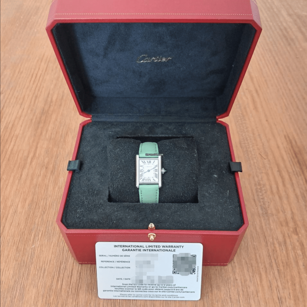 Cartier Tank Must Watch Small Model Green WSTA0061 - United Luxury