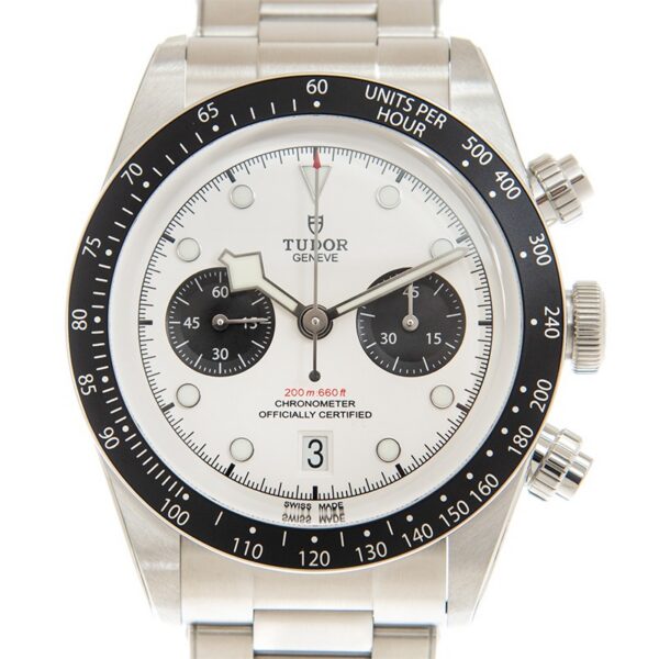 TUDOR Black Bay Chrono 41mm Opaline/Black Dial Men's Automatic Bracelet Watch M79360N-0002