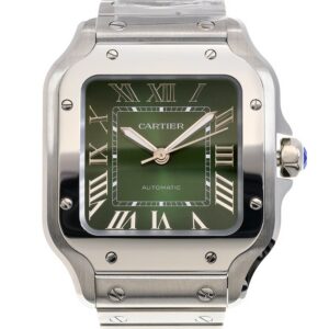 Cartier Santos Medium Model Green WSSA0061 - United Luxury
