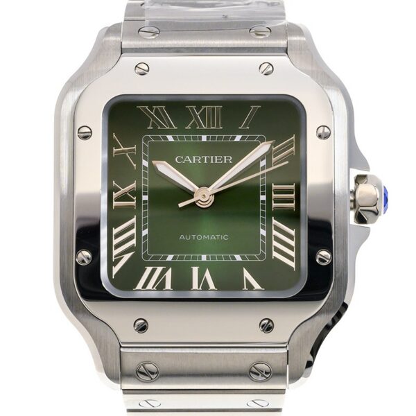 Cartier Santos Medium Model Green WSSA0061 - United Luxury