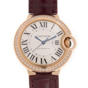 Cartier Ballon Bleu Bleu 18K Rose Gold Diamond 33mm WJBB0033 - United Luxury