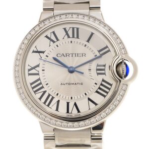 Cartier Ballon Bleu Bleu Silver Diamond 36mm W4BB0024 - United Luxury