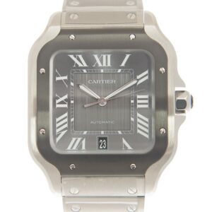 Cartier Santos Large Model Grey WSSA0037 - United Luxury