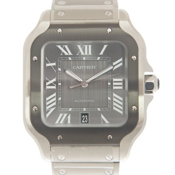Cartier Santos Large Model Grey WSSA0037 - United Luxury