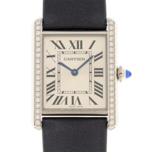 Cartier Tank Must Watch Diamond Large Model 33.7 mm W4TA0017 - United Luxury