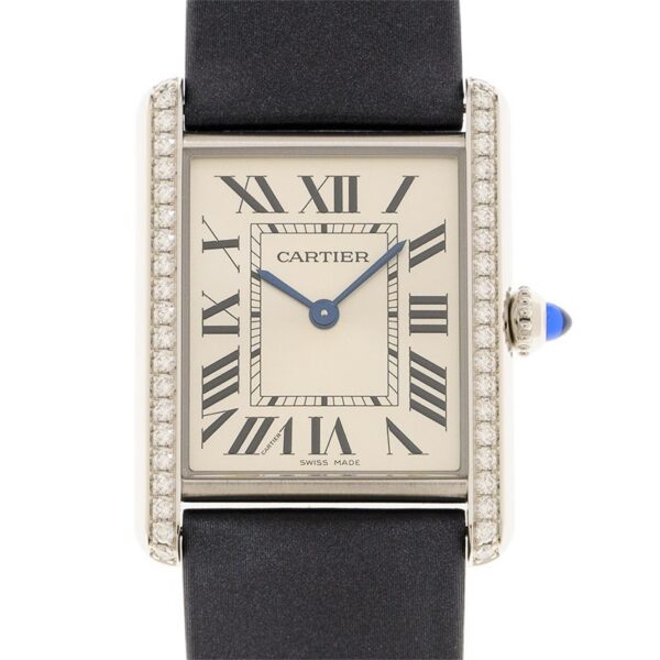 Cartier Tank Must Watch Diamond Large Model 33.7 mm W4TA0017 - United Luxury