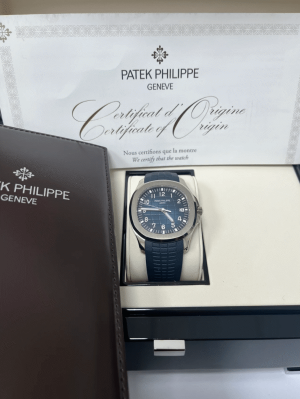 Patek Philippe Aquanaut 5168G White Gold Blue Dial 42mm