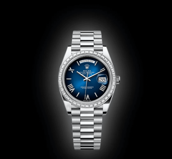 RLX Day-Date 40mm 228396TBR-0042 Blue ombré Roman Dial