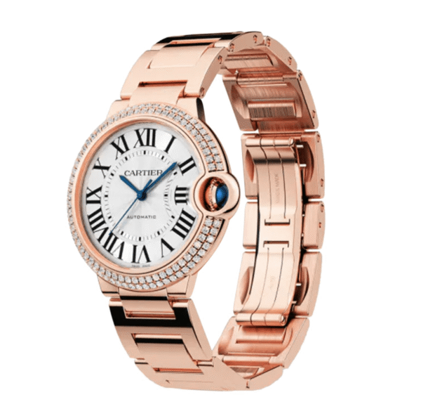 CARTIER Ballon Bleu BLEU Diamond Rose Gold 36mm WJBB0067 - United Luxury