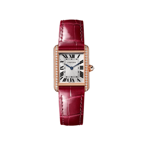 Tank Louis Cartier Watch Small Model Diamond Red WJTA0037 - United Luxury