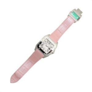 CARTIER SANTOS 100 Pink Strap W20126X8 - United Luxury