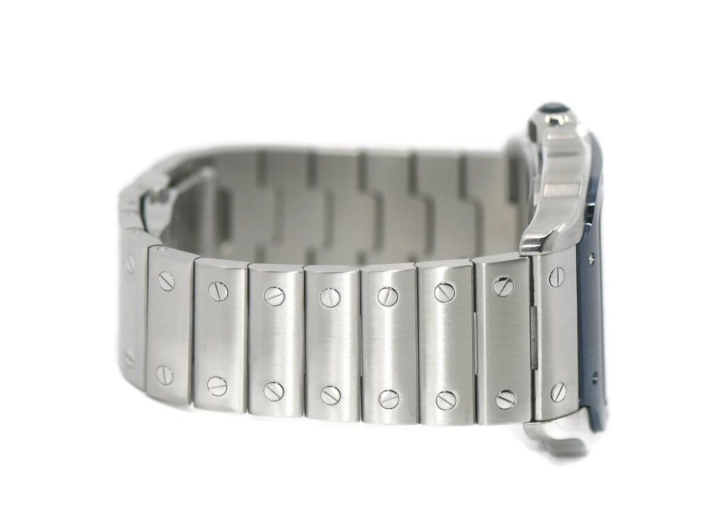 Cartier Santos Large Model Blue Skeleton Watch W2SA0009 - United Luxury