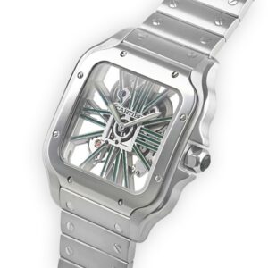 Cartier Santos Large Model Skeleton Watch WHSA0028 - United Luxury