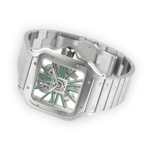 Cartier Santos Large Model Skeleton Watch WHSA0028 - United Luxury