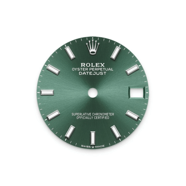 RLX Datejust m278289RBR-0015 Mint Green Dial White Gold President Watch