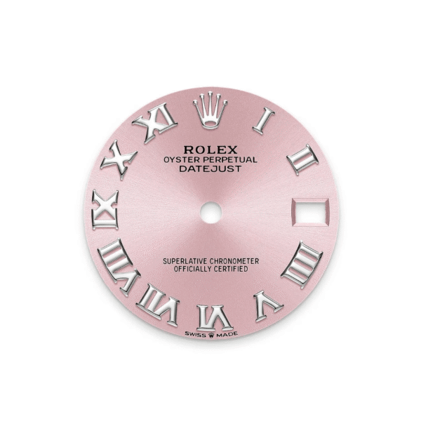 RLX Datejust m278289RBR-0016 Pink Dial White Gold President Watch