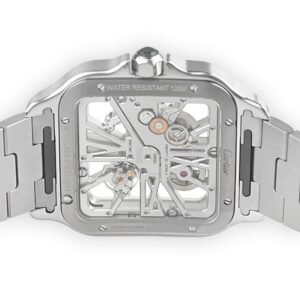 Cartier Santos Large Model Skeleton Watch WHSA0028 - United Luxury