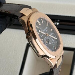 Patek Philippe Nautilus Gold Leather Replica