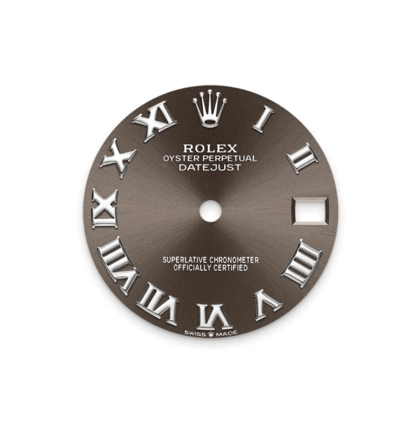 RLX Datejust m278289RBR-0017 Dark Grey Dial White Gold President Watch