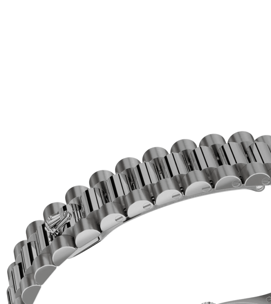 RLX Datejust m278289RBR-0007 White Dial White Gold President Watch