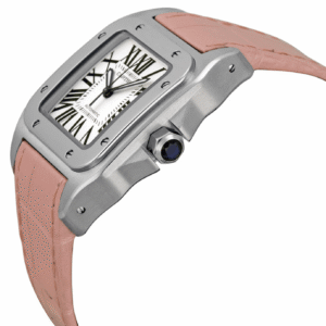 CARTIER SANTOS 100 Pink Strap W20126X8 - United Luxury