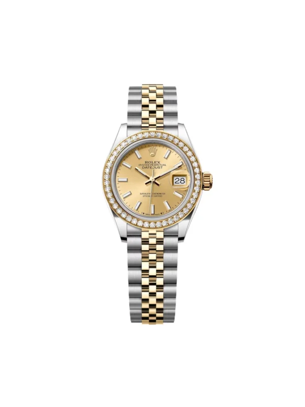 RLX Lady-Datejust 31mm 279383RBR Champagne Dial Yellow Rolesor Oyster Bracelet
