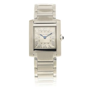 Cartier Tank Francaise Watch Small Model WSTA0065 - United Luxury