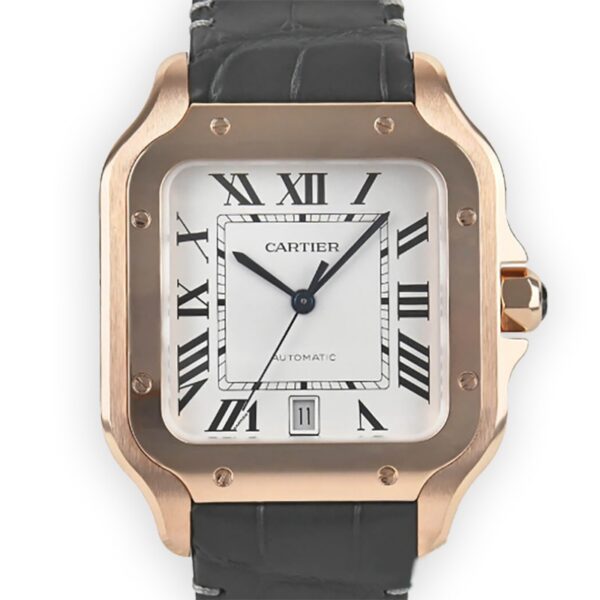 Cartier Santos Large Model Rose Gold WGSA0019 - United Luxury