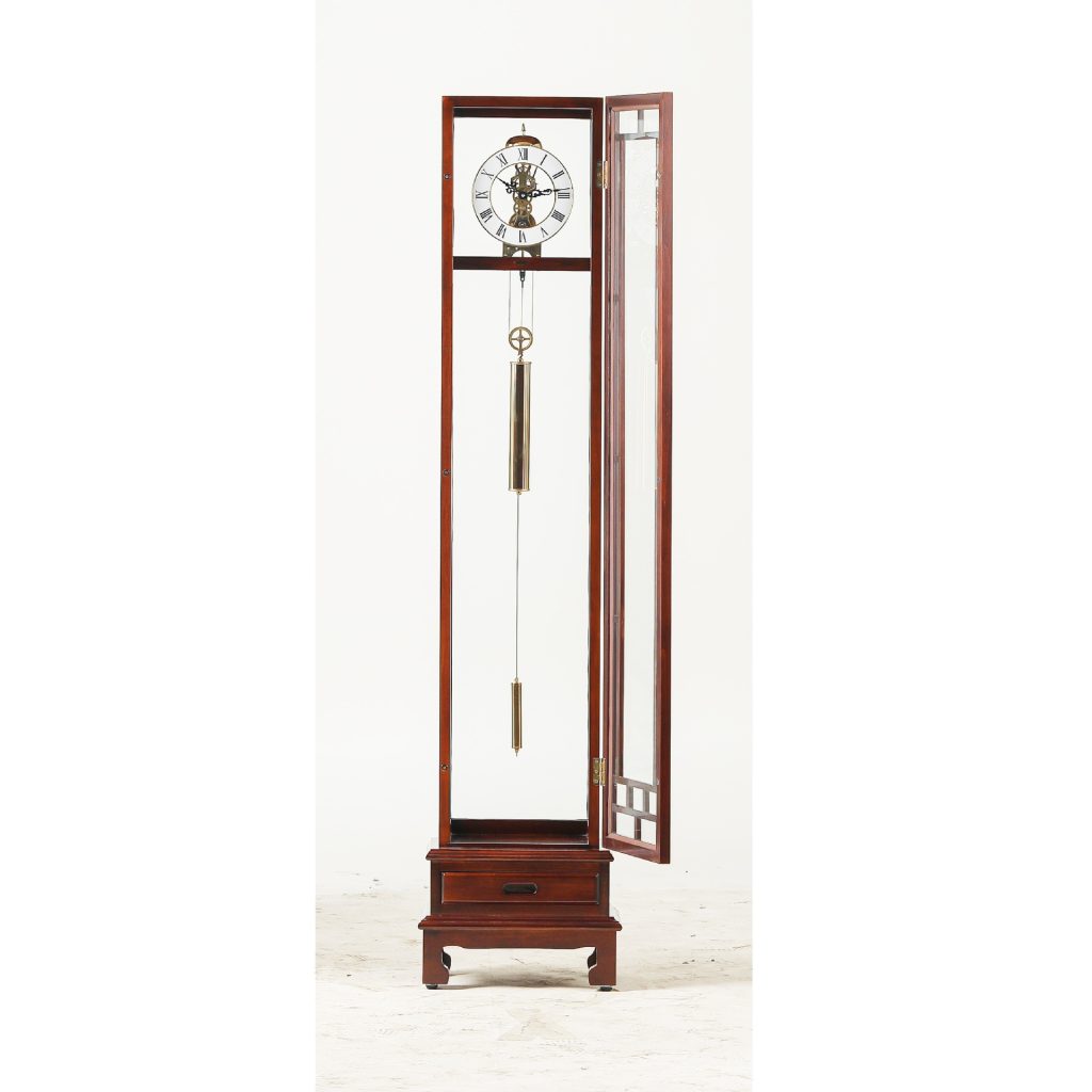 High-End 7-Day Zippered Weight-Driven Mantel Clock