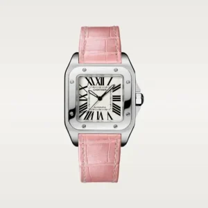 CARTIER SANTOS 100 Pink Strap W20126X8 - United Luxury