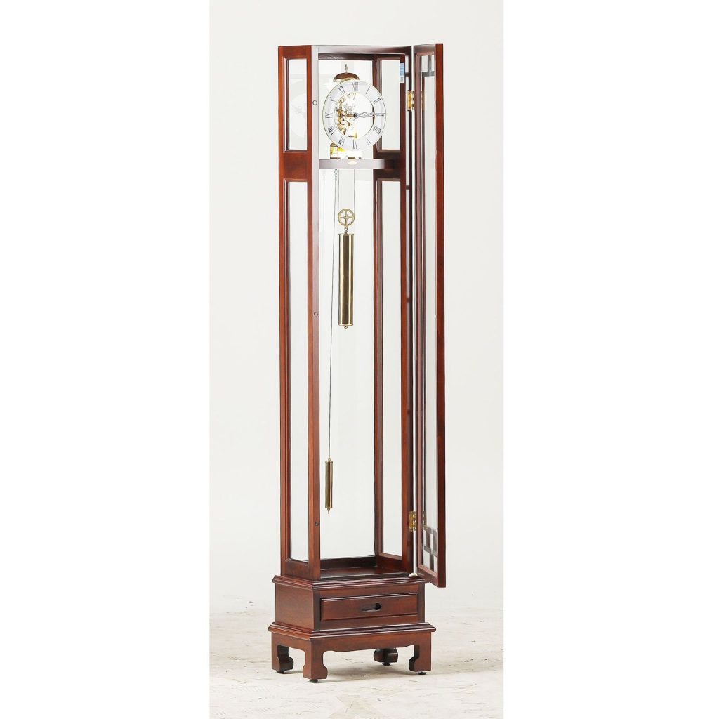 High-End 7-Day Zippered Weight-Driven Mantel Clock