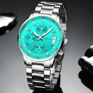 Men's Stylish Waterproof Stainless Steel Watch