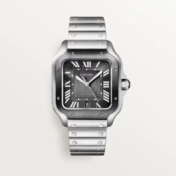 Cartier Santos Large Model Grey WSSA0037 - United Luxury