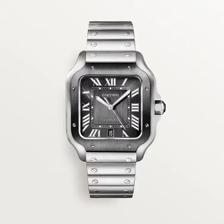 Cartier Santos Large Model Grey WSSA0037 - United Luxury