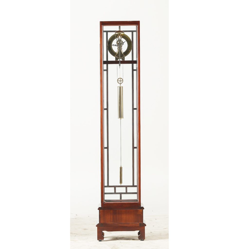 High-End 7-Day Zippered Weight-Driven Mantel Clock