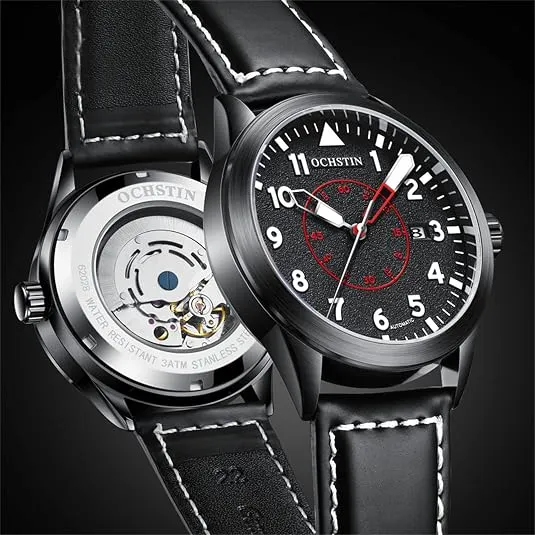 Men's Automatic Mechanical Watch – Business Watch with Analog Display