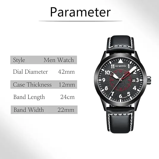 Men's Automatic Mechanical Watch – Business Watch with Analog Display