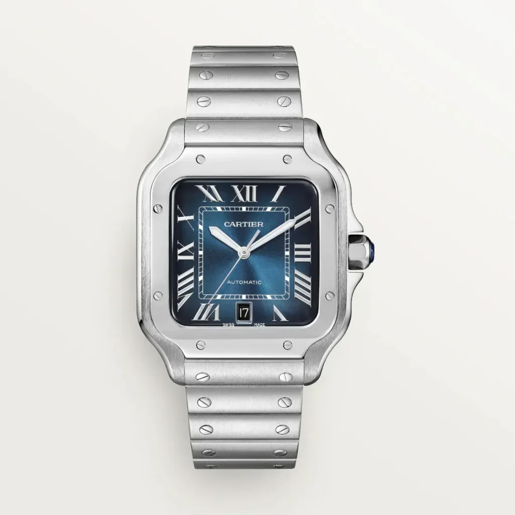 Cartier Santos Large Model Blue WSSA0030 - United Luxury