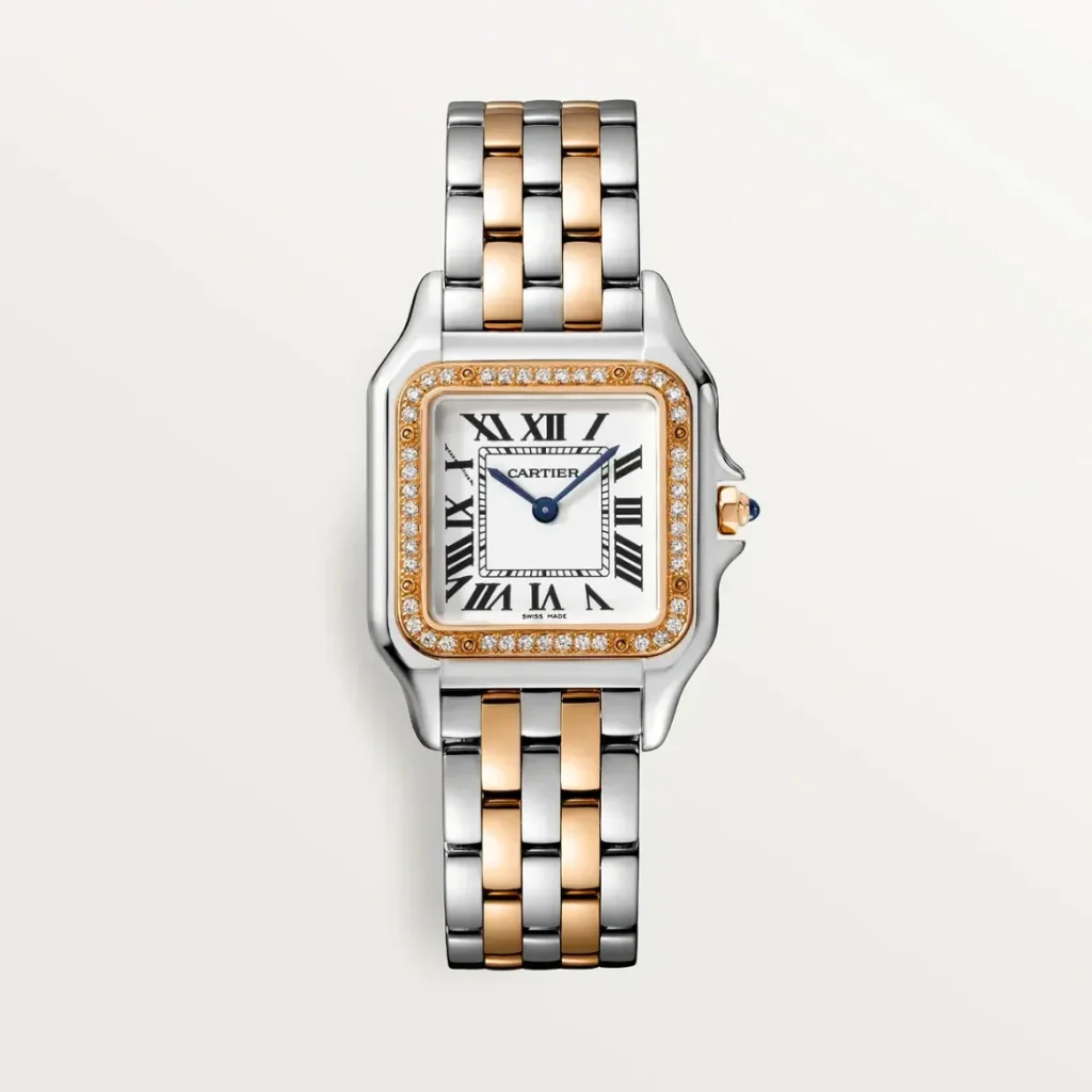 CARTIER PANTHERE Medium Model Rose Gold Mix Diamond W3PN0007 - United Luxury