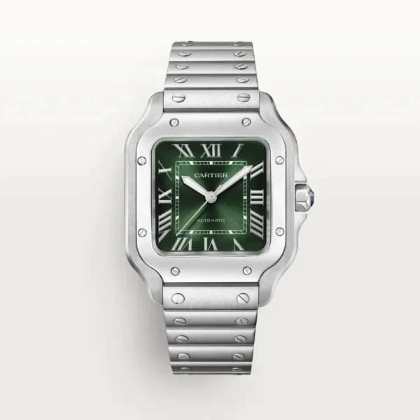 Cartier Santos Medium Model Green WSSA0061 - United Luxury