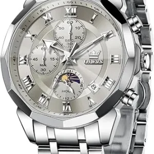 Men's Stainless Steel Waterproof Dress Watch