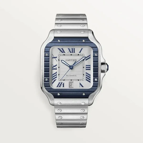 Cartier Santos Blue PVD Bezel WSSA0047 - United Luxury