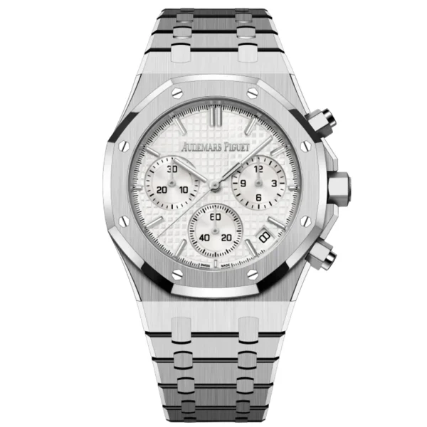 A&P ROYAL OAK Silver-Toned Dial CHRONOGRAPH 41mm