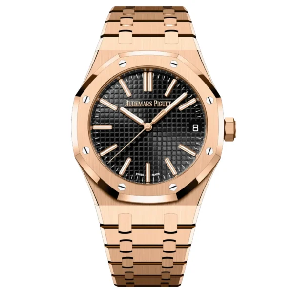 A&P ROYAL OAK Pink Gold Black Dial 41mm