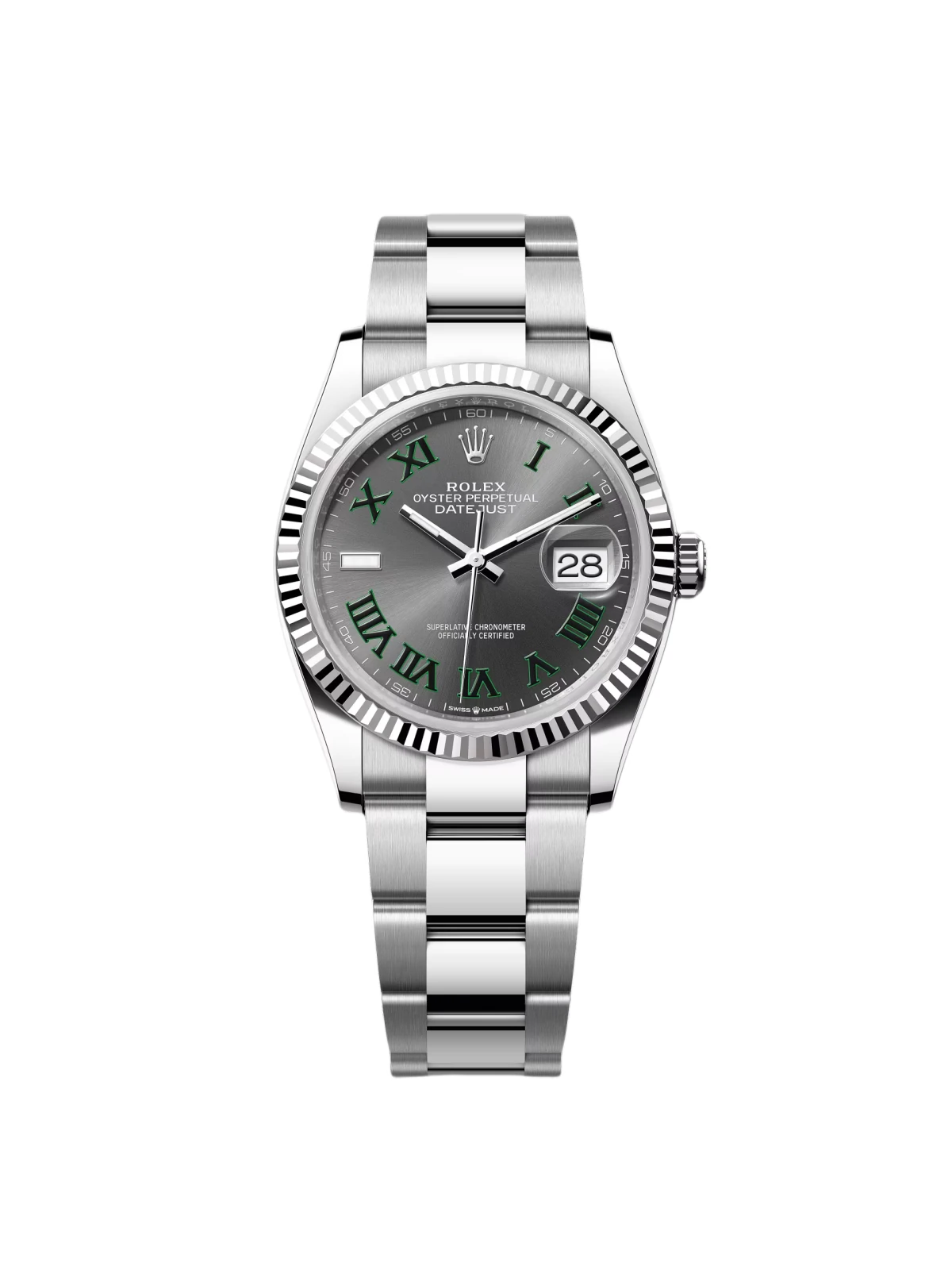 RLX Datejust 36mm 126234 Datejust Slate Roman Dial Jubilee Watch